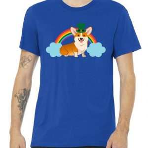 Corgi St. Patrick's Day Rainbow Tshirt