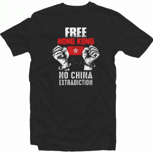 Free Hong Kong No China Extradiction Tshirt