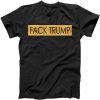 Limited Edition Fack Trump Gold Foil Print Logo Tshirt