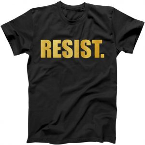 Limited Edition Resist. Gold Foil Print Tshirt