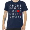 ABC I Love You Cute Funny Valentines Day Tshirt