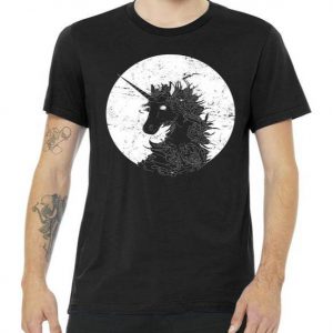 Distressed Unicorn Emblem Tshirt