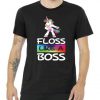 Floss Like a Boss Unicorn Rainbow Tshirt