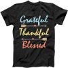 Grateful Thankful Blessed Colorful Thanksgiving Tshirt