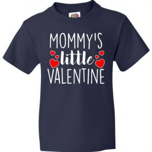 Mommy's Little Valentine Hearts Love Kids Tshirt