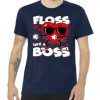 Valentine Floss Like A Boss Heart Tshirt