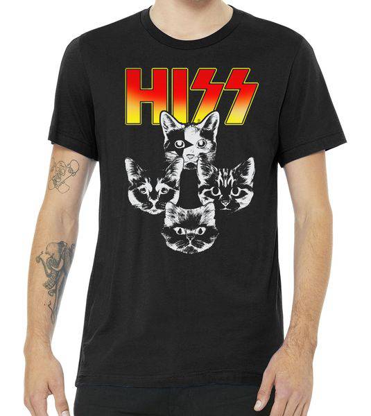 Hiss Music Cat Band Tshirt