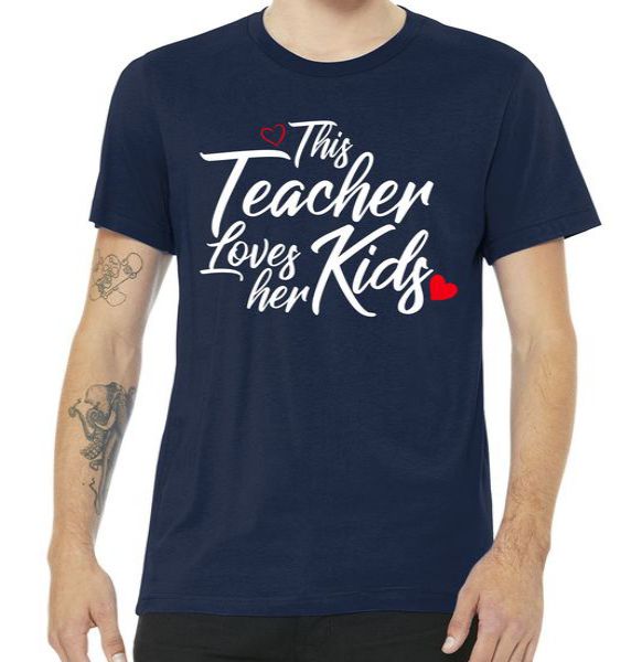 Valentine's Day This Teacher Loves Her Kids Tshirt
