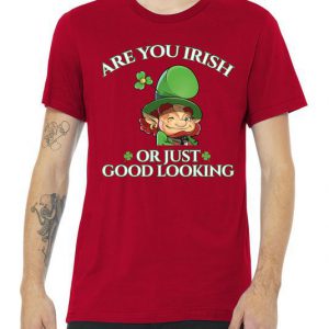 Are You Irish or Just Good Looking Leprechaun Tshirt
