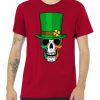 Cool St. Patricks Day Irish Skull Premium Tshirt