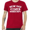 New Dad 2019 Rookie Dept Distressed Tshirt