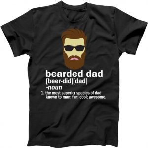 Funny Bearded Dad Definition Tshirt