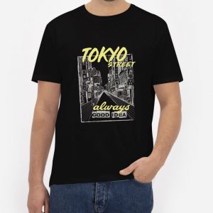 Tokyo-City-Street-T-Shirt-For-Women-And-Men-S-3XL