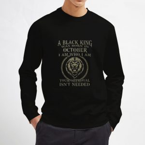Black-King-Was-Born-in-October-Sweatshirt