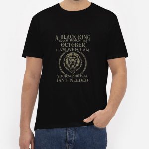 Black-King-Was-Born-in-October-T-Shirt