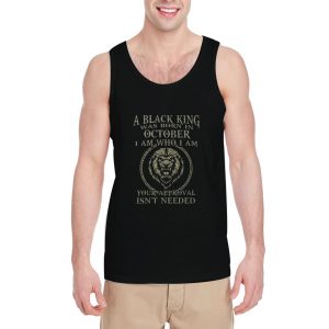 Black-King-Was-Born-in-October-Tank-Top