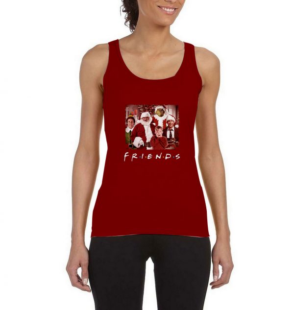 Christmas-Movies-Friends-TV-Show-Maroon-Tank-Top