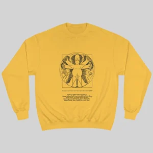 Homer Simpson Vitruvian Man Art Sweatshirt