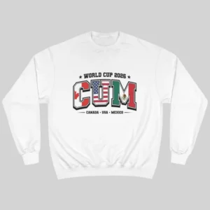 World Cup 2026 CUM Canada USA Mexico Flag Sweatshirt